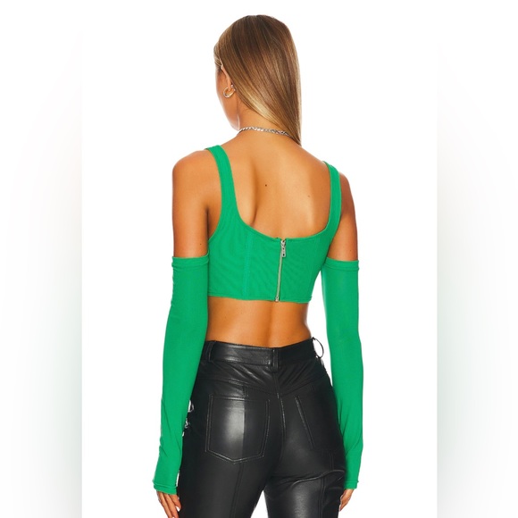 Revolve Aria Corset Top in Green size Small - Picture 3 of 4